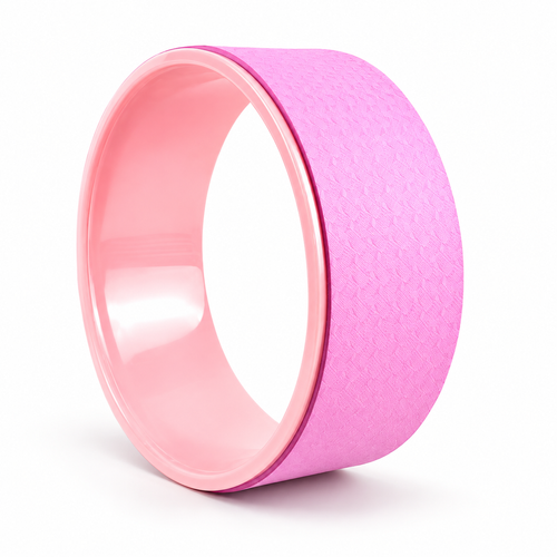 Pink Yoga Wheel for Stretching and Balance