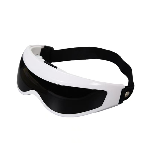 Adjustable Eye Massager with Multi-Point Massage and Mode Control – Black & White