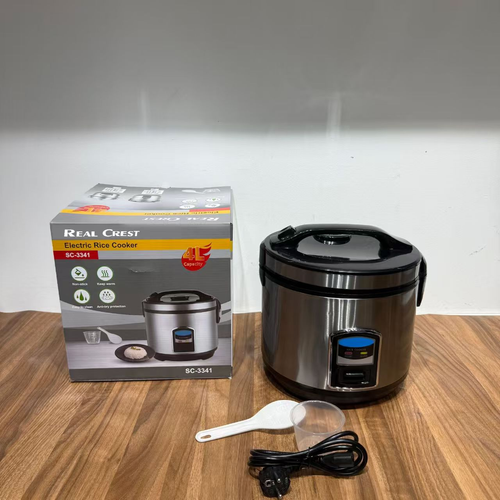 Black and Silver Electric Rice Cooker