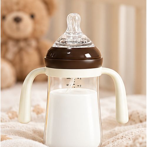 240 ml Baby Bottle with Handles and Protective Cap