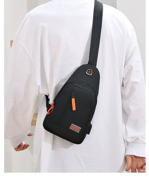 Sports Crossbody Sling Backpack Multi‑Pocket Chest Bag