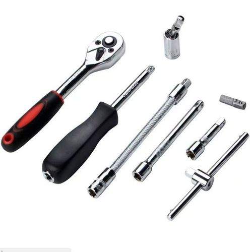 46-Piece Socket and Bit Tool Set with Green Case