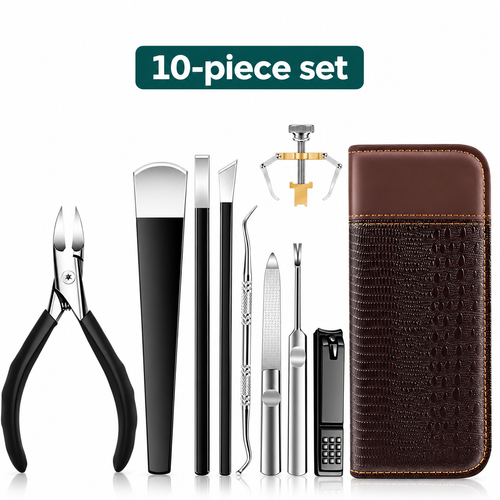 10-Piece Nail Care Tool Set with Case