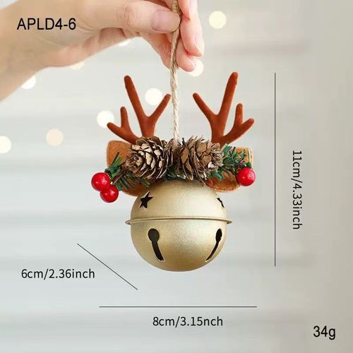 Christmas Bell Ornament, Gold or Red | Ghana