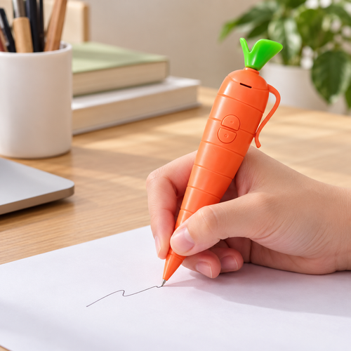 Orange Carrot Recording Writing Pen