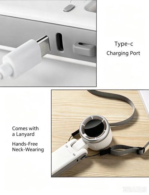 Foldable portable turbo fan, 4000mAh battery