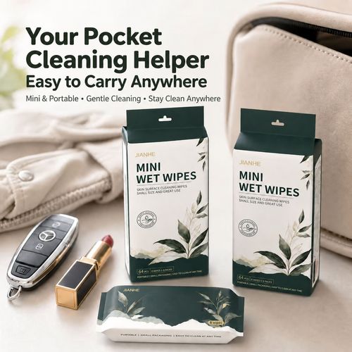 18-Pack Pocket Hand and Mouth Wet Wipes