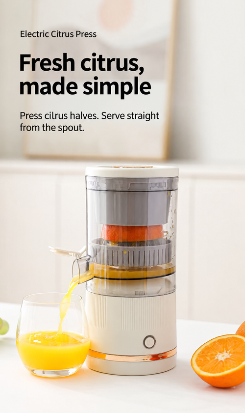 Electric Citrus Press with Direct-Pour Spout