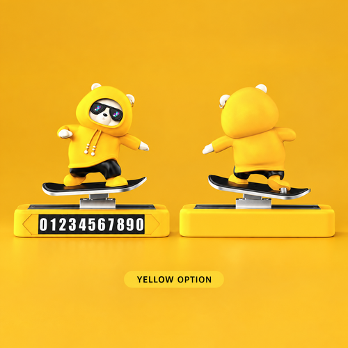 Snowboard Bear Dashboard Parking Number Sign | Ghana