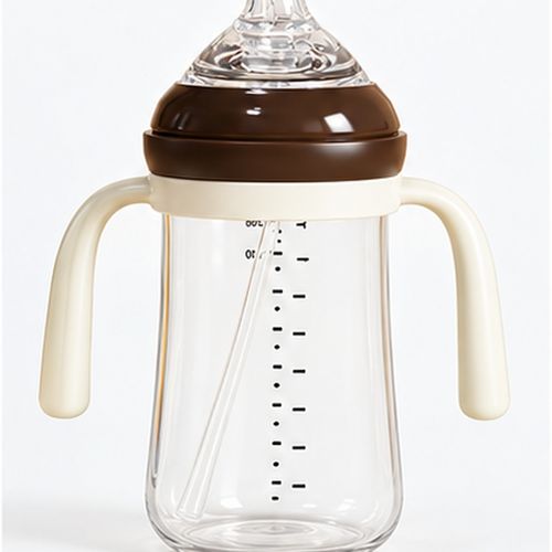 240 ml Baby Bottle with Handles and Protective Cap