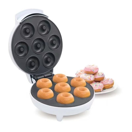 White Electric Donut Maker with Seven Wells