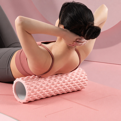 Pink Wavy Foam Roller | 33 × 9.5 cm