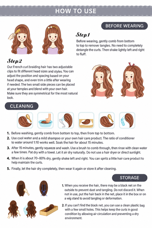 Auburn French Curl Braiding Hair Extension