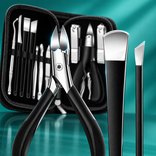 10-Piece Nail Care Tool Set with Case