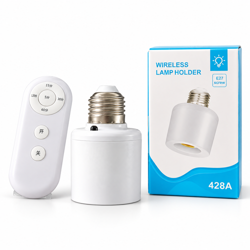 E27 Remote-Control Lamp Holder with Timer | Ghana