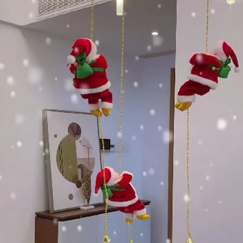 Climbing Santa Claus Hanging Christmas Decoration