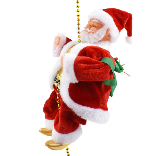 Climbing Santa Claus Hanging Christmas Decoration