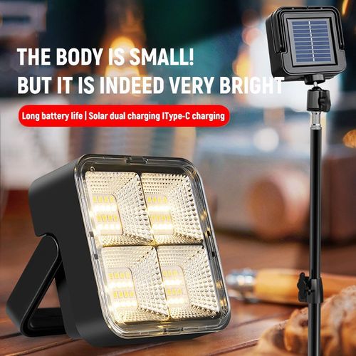 Black Outdoor LED Camping Lamp with Tripod