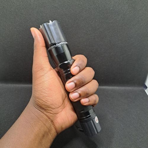 Tactical Flashlight • Self-Defense Tool • Emergency Laser