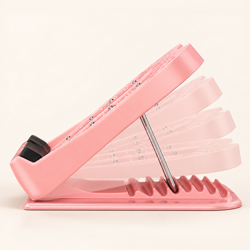 Pink Adjustable Folding Calf Stretch Board