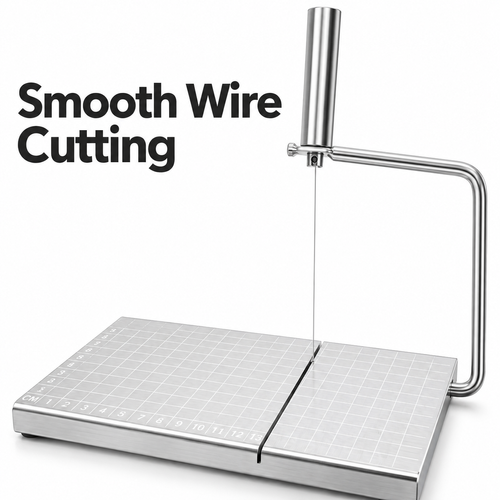 Stainless Steel Wire Cheese Slicer with Cutting Board
