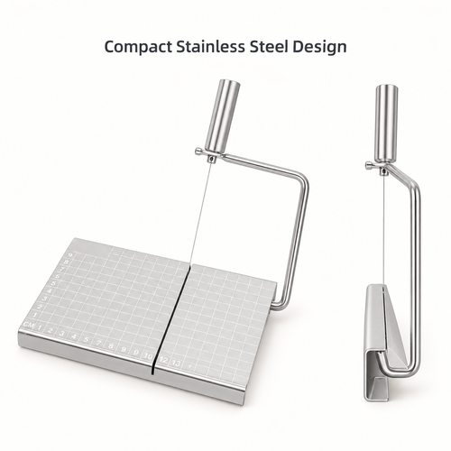 Stainless Steel Wire Cheese Slicer with Cutting Board