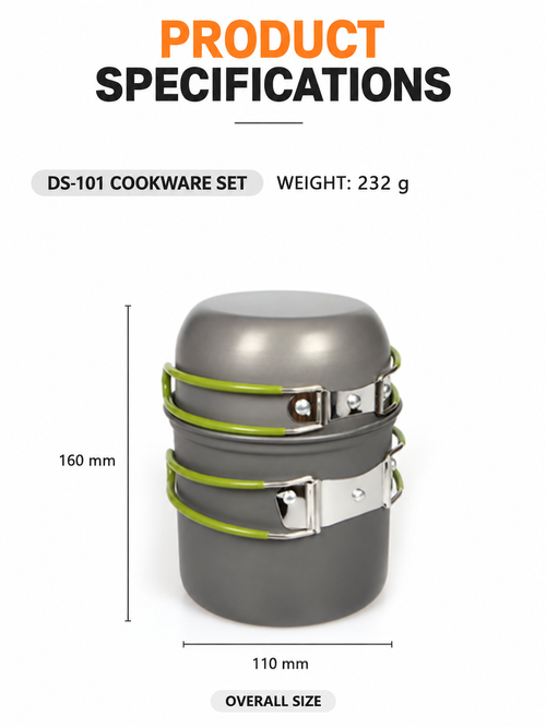 DS-101 Portable Camping Cookware Set | Ghana