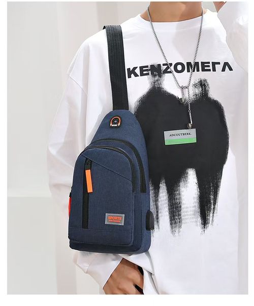 Sports Crossbody Sling Backpack Multi‑Pocket Chest Bag