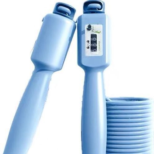 Blue Jump Rope with Mechanical Counter