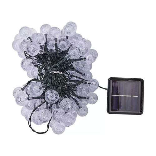 5 m Solar Bubble String Lights with 20 Multicolour LEDs