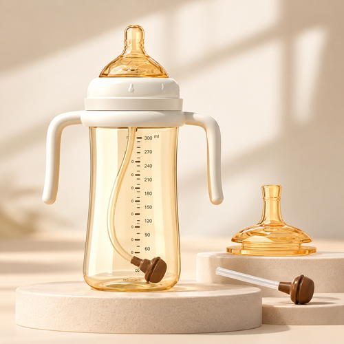 Amber 300 ml Handled Baby Bottle Gift Set