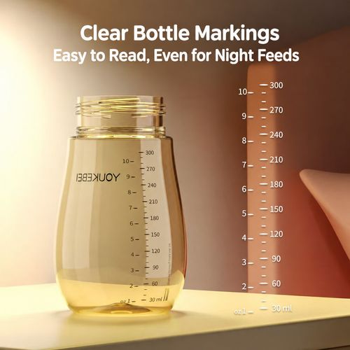 YOUKEBEI Amber 300 ml Baby Bottle with Handles