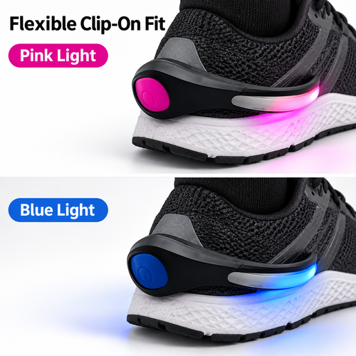 LED Shoe Heel Safety Lights - Pink or Blue