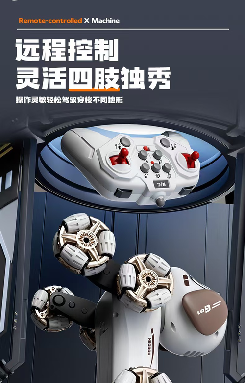Remote Control Robotic Dog Toy with Lights and Music