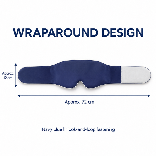 Navy Weighted Eye Mask for Rest & Travel