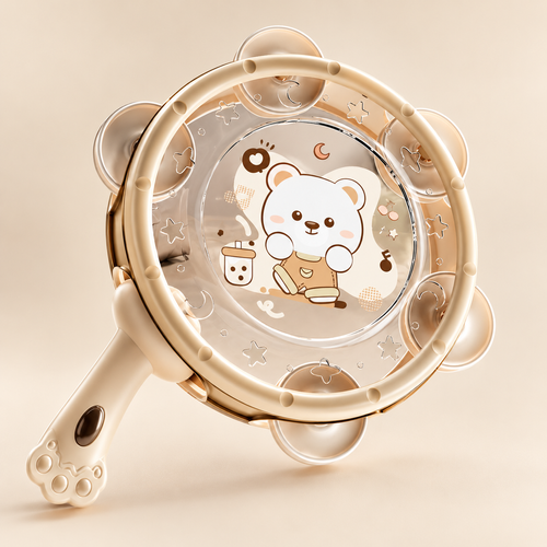 Bear-Themed Music Rattle Toy Set (18m+)