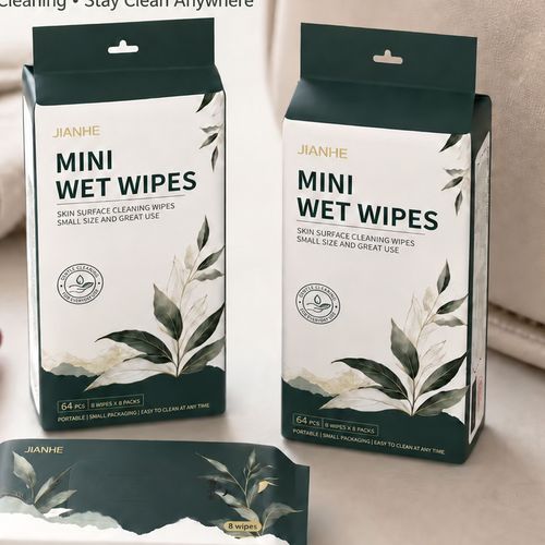 18-Pack Pocket Hand and Mouth Wet Wipes