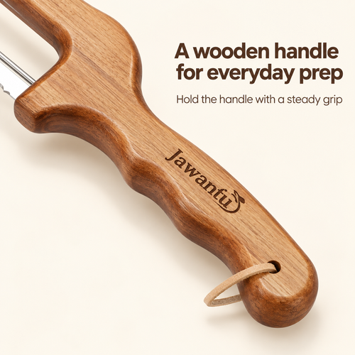 Adjustable Bread Bow Knife | Wooden Handle & Slice Guide