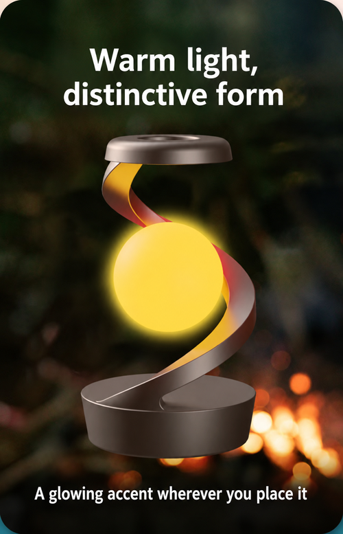 Sculptural LED Table Lamp with Colourful Glow
