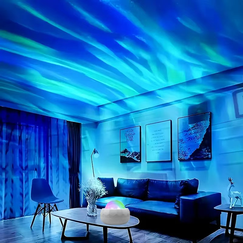 White Galaxy Star Projector Night Light