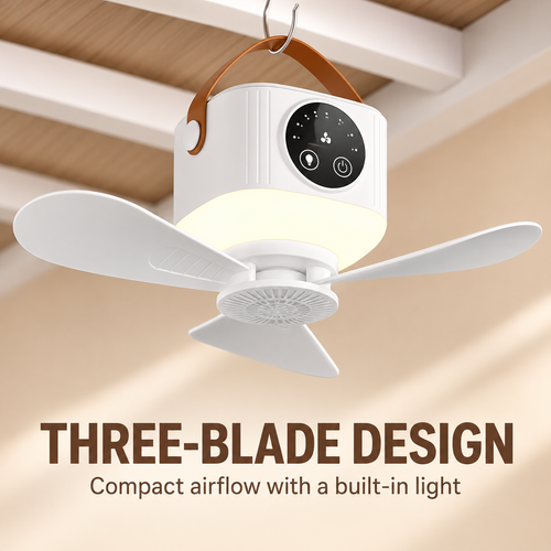 Portable Hanging Fan with Light | Ghana