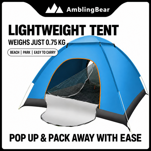 AmblingBear 0.75 kg Blue Pop-Up Tent | Ghana