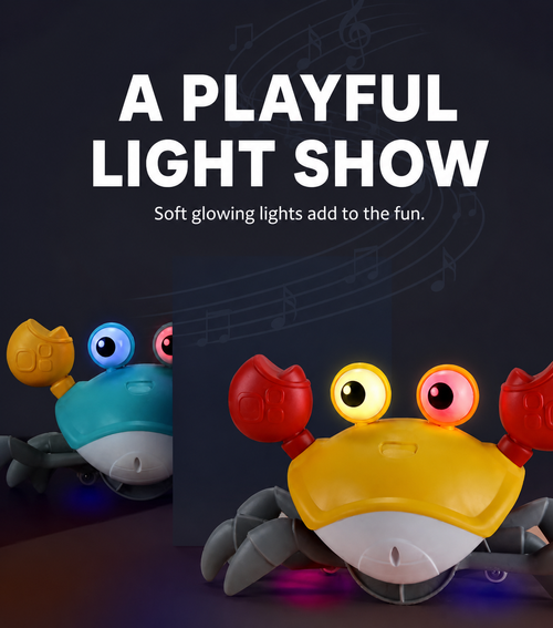 🦀 Meet the Dancing Crab Toy! 🎶✨ Fun music, colourful lights, and exciting movement keep children laughing, chasing, and playing. A perfect gift for endless family fun! 🎁