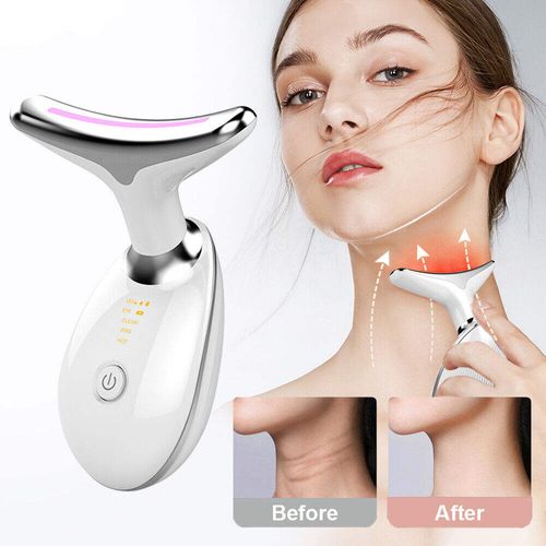 Face and Neck Massager Sculpting Skin Tightening Wrinkle Remover with Red Light Therapy for Face and Neck