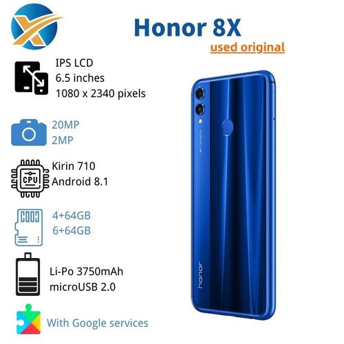 Smartphone HUAWEI Honor 8X 4+128GB