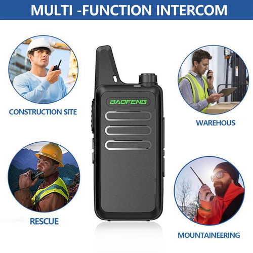 BF-T20 Baofeng 16 Channel Long Range PMR 446 FRS Portable Walkie Talkies PTT 2W USB Charging Handheld Mini Walkie-talkie