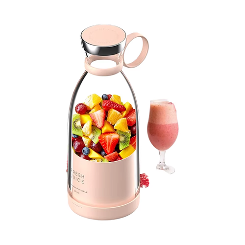 420ml Portable Electric Smoothie Blender and Mini Travel Fruit Juicer Mixer USB Power Source for Busy On-the-Go Lifestyle