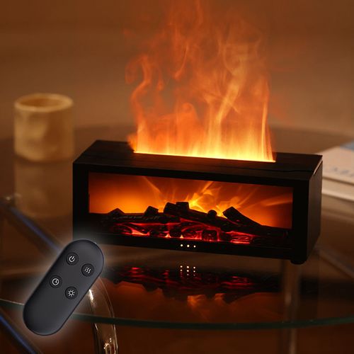 Flame-shaped aromatherapy humidifier