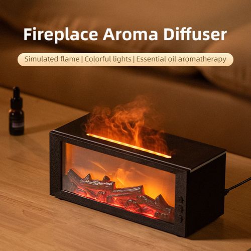 Flame-shaped aromatherapy humidifier
