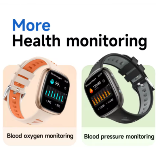 2025 New Arrival Fashion HT31 Smart Watch 1.72inch Big Screen Soft Strap Flashlight Outdoor Sport Watch for Women Men